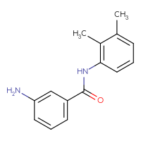 Chemical structure of 3-amino-N-(2,3-dimethylphenyl)benzamide - CSSB00000500775