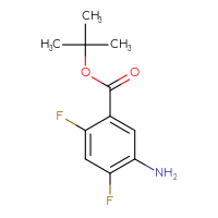 Chemical structure of tert-butyl 5-amino-2,4-difluorobenzoate - CSSB00005465448