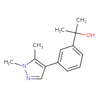 Chemical structure of 2-[3-(1,5-dimethyl-1H-pyrazol-4-yl)phenyl]propan-2-ol - CSSB06586103120