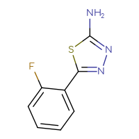 Chemical structure of 5-(2-fluorophenyl)-1,3,4-thiadiazol-2-amine - CSSB00011230183