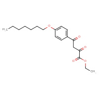 Chemical structure of ethyl 4-[4-(heptyloxy)phenyl]-2,4-dioxobutanoate - CSSB21495857404