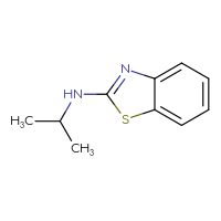 Chemical structure of N-(propan-2-yl)-1,3-benzothiazol-2-amine - CSSB00000178361