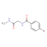 Chemical structure of 2-[(4-bromophenyl)formamido]-N-methylacetamide - CSSB00000159776