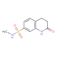 Chemical structure of N-methyl-2-oxo-1,2,3,4-tetrahydroquinoline-7-sulfonamide - CSSB21043413343