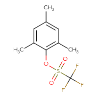Chemical structure of 2,4,6-trimethylphenyl trifluoromethanesulfonate - CSSB00044374773