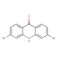 Chemical structure of 3,6-dibromo-9,10-dihydroacridin-9-one - CSSB20621785249