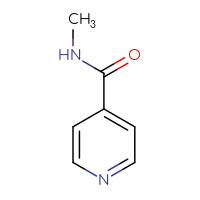 Chemical structure of N-methylpyridine-4-carboxamide - CSSB00000159804
