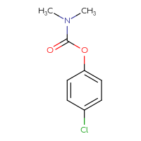 Chemical structure of 4-chlorophenyl N,N-dimethylcarbamate - CSSB00000073989