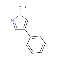 Chemical structure of 1-methyl-4-phenyl-1H-pyrazole - CSSB00011749794