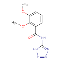 Chemical structure of 2,3-dimethoxy-N-(1H-1,2,3,4-tetrazol-5-yl)benzamide - CSSB00028984052