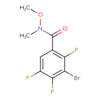Chemical structure of 3-bromo-2,4,5-trifluoro-N-methoxy-N-methylbenzamide - CSSB20893104901