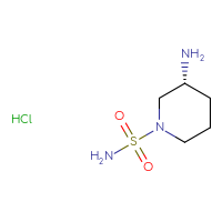 Chemical structure of (3R)-3-aminopiperidine-1-sulfonamide hydrochloride - CSSB03437851115