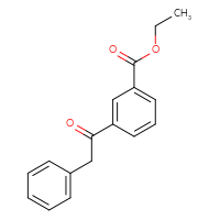 Chemical structure of ethyl 3-(2-phenylacetyl)benzoate - CSSB00020572294