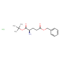 Chemical structure of 5-benzyl 1-tert-butyl (2R)-2-aminopentanedioate hydrochloride - CSSB00020627691