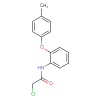 Chemical structure of 2-chloro-N-[2-(4-methylphenoxy)phenyl]acetamide - CSSB00000401738