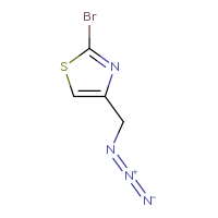 Chemical structure of 4-(azidomethyl)-2-bromo-1,3-thiazole - CSSB00103089385