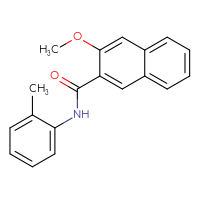 Chemical structure of 3-methoxy-N-(2-methylphenyl)naphthalene-2-carboxamide - CSSB00046243119