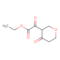 Chemical structure of ethyl 2-oxo-2-(4-oxooxan-3-yl)acetate - CSSB00013024303