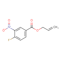 Chemical structure of prop-2-en-1-yl 4-fluoro-3-nitrobenzoate - CSSB00010269336