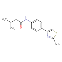 Chemical structure of 3-methyl-N-[4-(2-methyl-1,3-thiazol-4-yl)phenyl]butanamide - CSSB00103905153