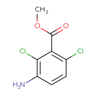 Chemical structure of methyl 3-amino-2,6-dichlorobenzoate - CSSB00011794251