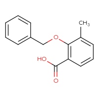 Chemical structure of 2-(benzyloxy)-3-methylbenzoic acid - CSSB00011371960
