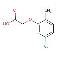 Chemical structure of 2-(5-chloro-2-methylphenoxy)acetic acid - CSSB00011202931