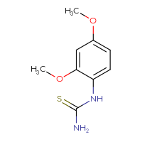 Chemical structure of (2,4-dimethoxyphenyl)thiourea - CSSB00000761001
