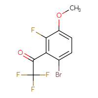 Chemical structure of 1-(6-bromo-2-fluoro-3-methoxyphenyl)-2,2,2-trifluoroethan-1-one - CSSB00011099360