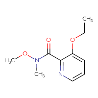 Chemical structure of 3-ethoxy-N-methoxy-N-methylpyridine-2-carboxamide - CSSB01991766820