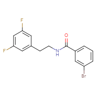 Chemical structure of 3-bromo-N-[2-(3,5-difluorophenyl)ethyl]benzamide - CSSB00037481760