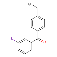 Chemical structure of (4-ethylphenyl)(3-iodophenyl)methanone - CSSB00000323990