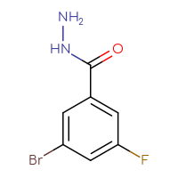 Chemical structure of 3-bromo-5-fluorobenzohydrazide - CSSB00011279999