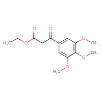 Chemical structure of ethyl 3-oxo-3-(3,4,5-trimethoxyphenyl)propanoate - CSSB00015278805