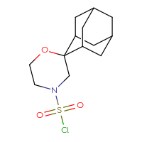 Chemical structure of spiro[adamantane-2,2'-morpholine]-4'-sulfonyl chloride - CSSB21224773722