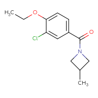 Chemical structure of 1-(3-chloro-4-ethoxybenzoyl)-3-methylazetidine - CSSB06919498854
