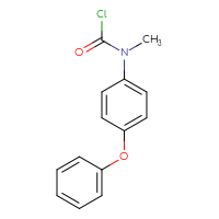 Chemical structure of N-methyl-N-(4-phenoxyphenyl)carbamoyl chloride - CSSB00134336727