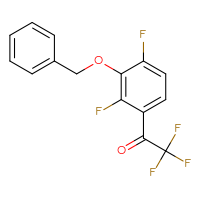 Chemical structure of 1-[3-(benzyloxy)-2,4-difluorophenyl]-2,2,2-trifluoroethan-1-one - CSSB14923659213