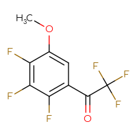 Chemical structure of 2,2,2-trifluoro-1-(2,3,4-trifluoro-5-methoxyphenyl)ethan-1-one - CSSB21103685988