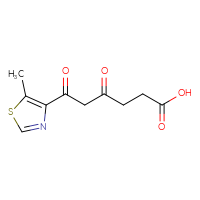 Chemical structure of 6-(5-methyl-1,3-thiazol-4-yl)-4,6-dioxohexanoic acid - CSSB21432450675