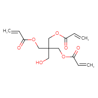 Chemical structure of 3-hydroxy-2,2-bis[(prop-2-enoyloxy)methyl]propyl prop-2-enoate - CSSB00016990817
