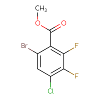 Chemical structure of methyl 6-bromo-4-chloro-2,3-difluorobenzoate - CSSB00161002648