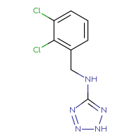 Chemical structure of N-[(2,3-dichlorophenyl)methyl]-2H-1,2,3,4-tetrazol-5-amine - CSSB00000019681