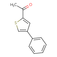 Chemical structure of 1-(4-phenylthiophen-2-yl)ethan-1-one - CSSB00010262254