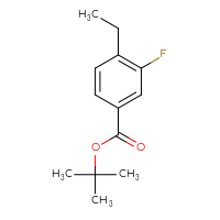 Chemical structure of tert-butyl 4-ethyl-3-fluorobenzoate - CSSB06584862830