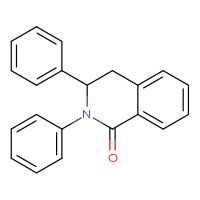 Chemical structure of 2,3-diphenyl-1,2,3,4-tetrahydroisoquinolin-1-one - CSSB00020583214