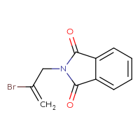 Chemical structure of 2-(2-bromoprop-2-en-1-yl)-2,3-dihydro-1H-isoindole-1,3-dione - CSSB00015446897