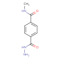 Chemical structure of 4-(hydrazinecarbonyl)-N-methylbenzamide - CSSB21043415459