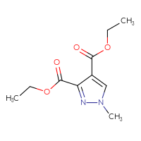 Chemical structure of 3,4-diethyl 1-methyl-1H-pyrazole-3,4-dicarboxylate - CSSB00010272111