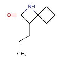 Chemical structure of 3-(prop-2-en-1-yl)-1-azaspiro[3.3]heptan-2-one - CSSB03552067265